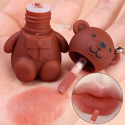 2 in 1 Keychain Bear Matte Lipstick