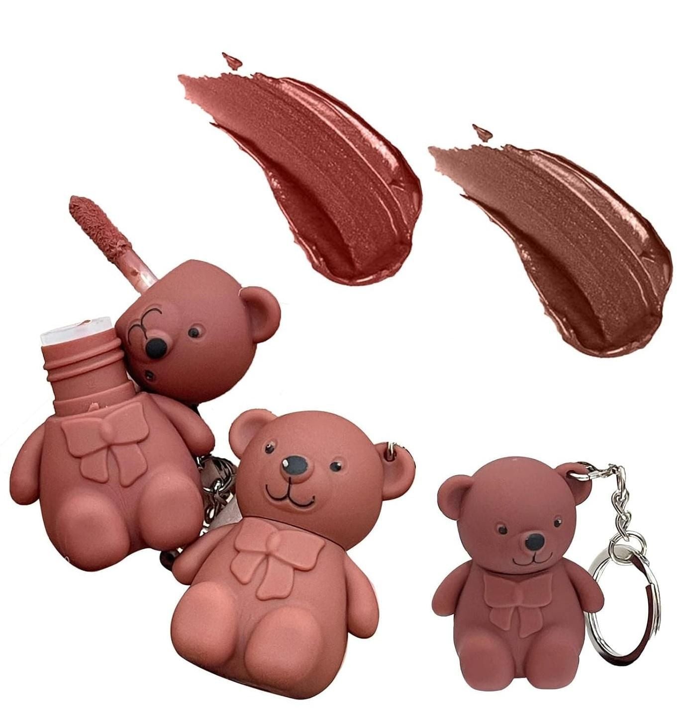 2 in 1 Keychain Bear Matte Lipstick